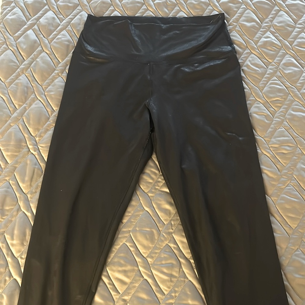 Aerie brand faux leather leggings